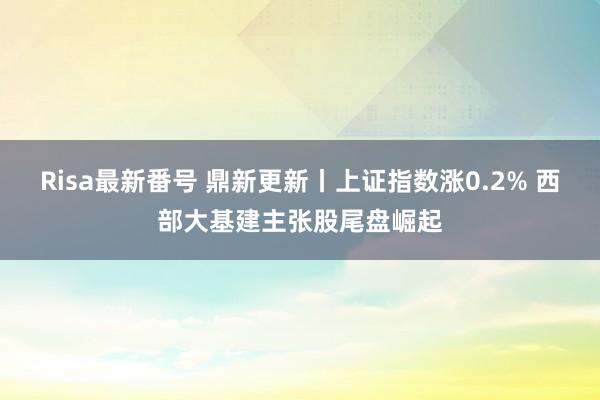 Risa最新番号 鼎新更新丨上证指数涨0.2% 西部大基建主张股尾盘崛起