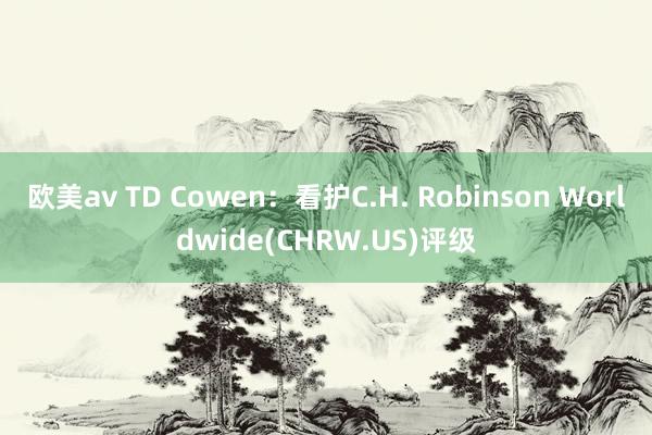 欧美av TD Cowen：看护C.H. Robinson Worldwide(CHRW.US)评级