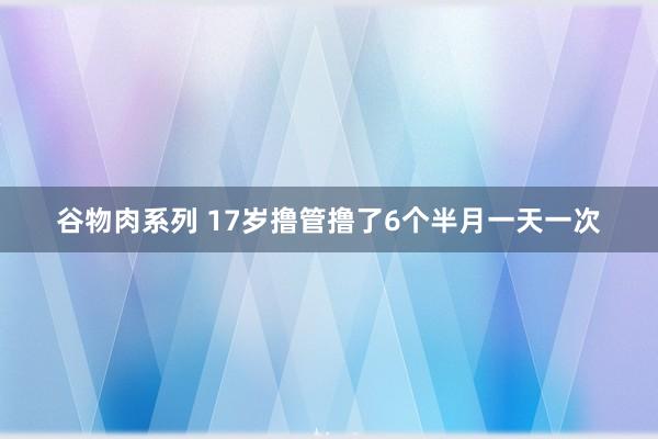 谷物肉系列 17岁撸管撸了6个半月一天一次